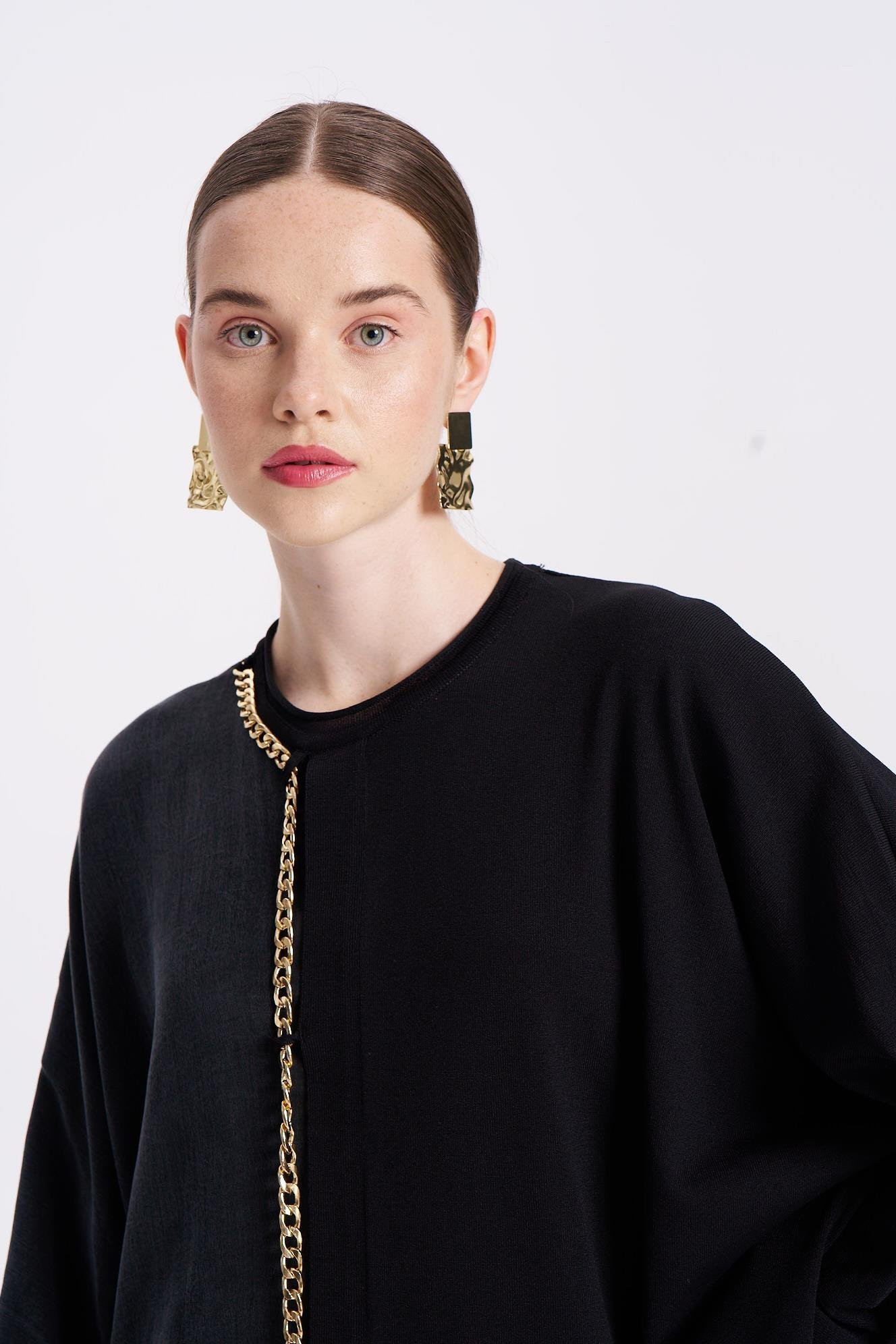 NİLİWİ SİYAH BLUZ