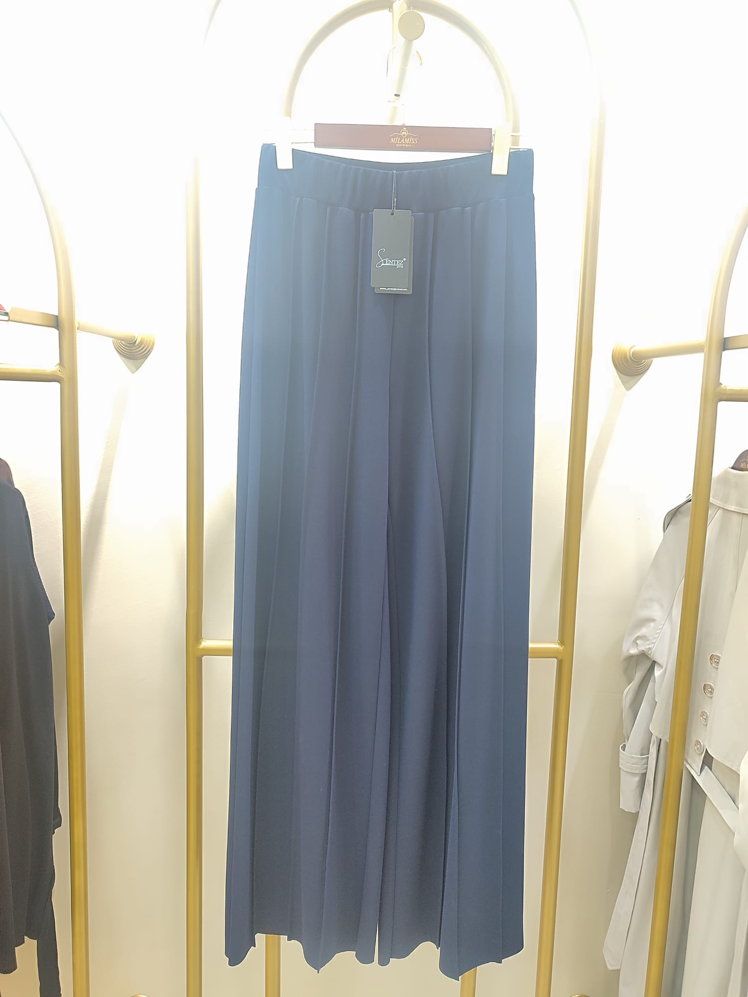 Sentez Liora Geniş Paça Örme Pantolon