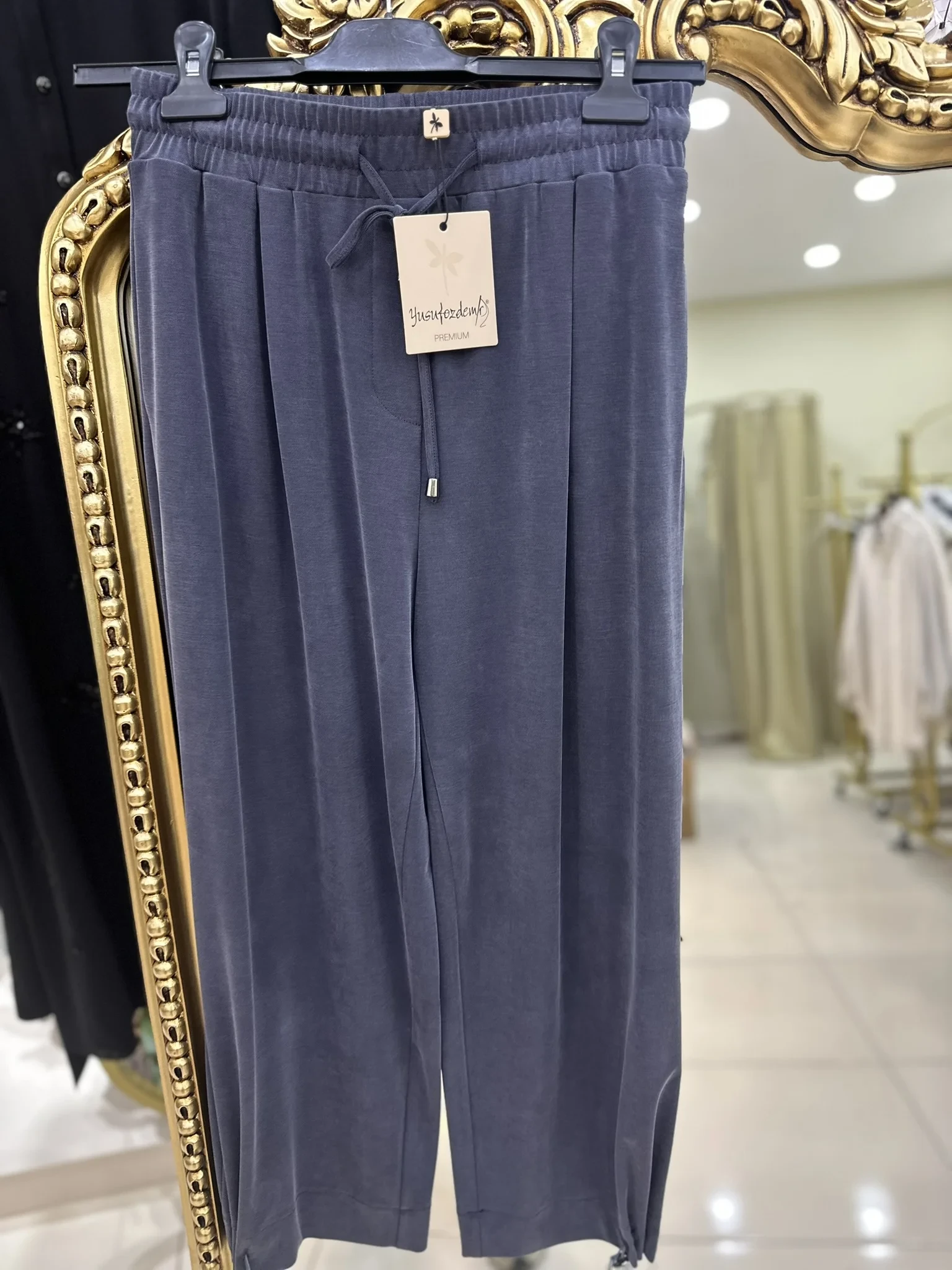 YUSUF ÖZDEMİR 1559 PAÇASI LASTİKLİ PANTOLON LACİVERT