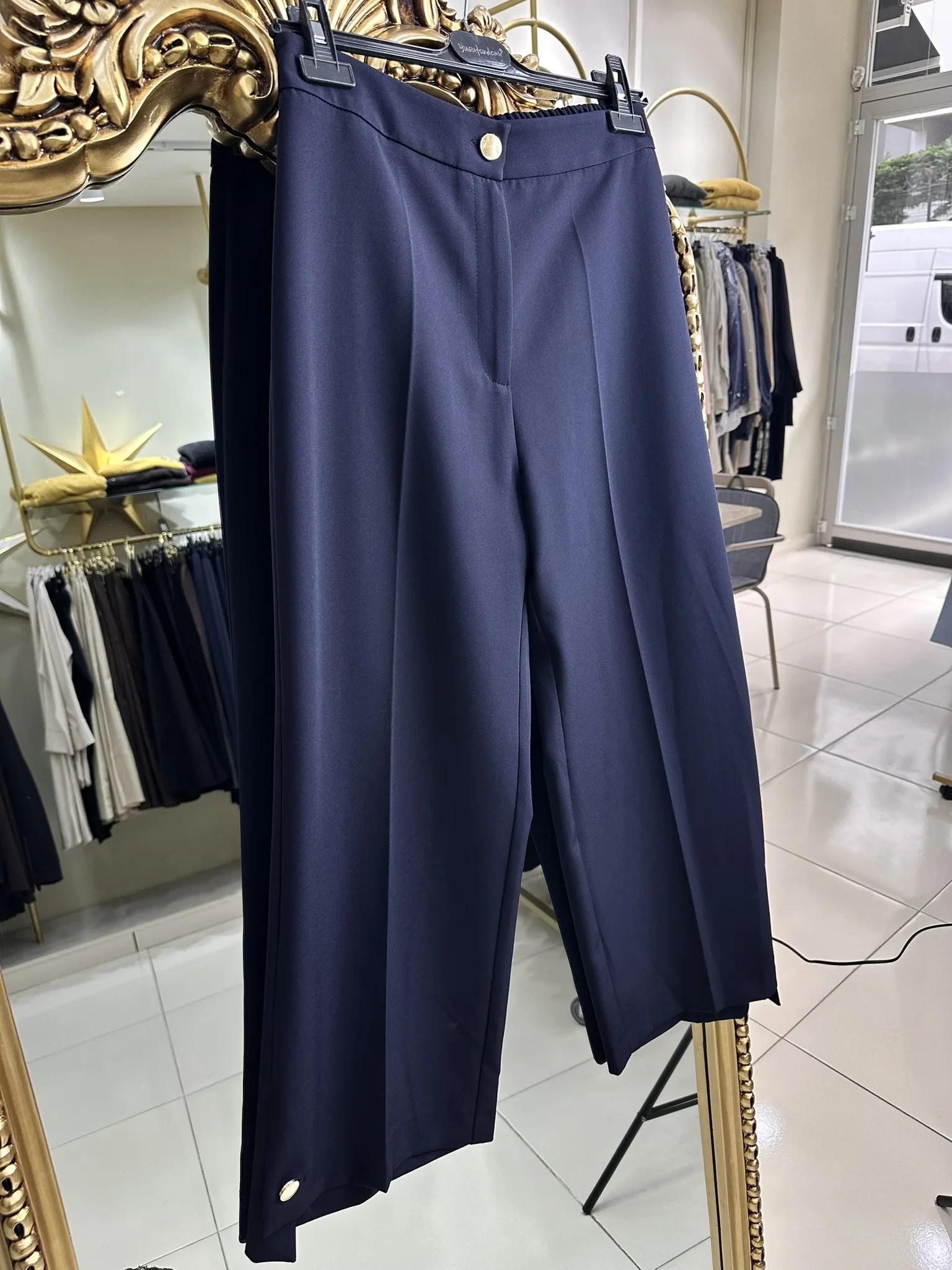 YUSUF ÖZDEMİR 1566 PAÇA BİLEKTE PANTOLON LACİVERT