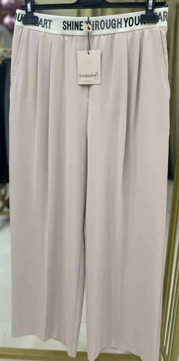 YUSUF ÖZDEMİR 1497 BELİ LASTİKLİ PANTOLON KREM