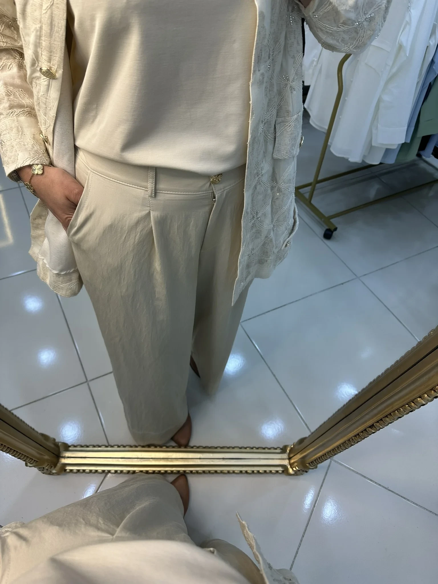 SENTEZ MARKASI- GENİŞ PAÇA PANTALON