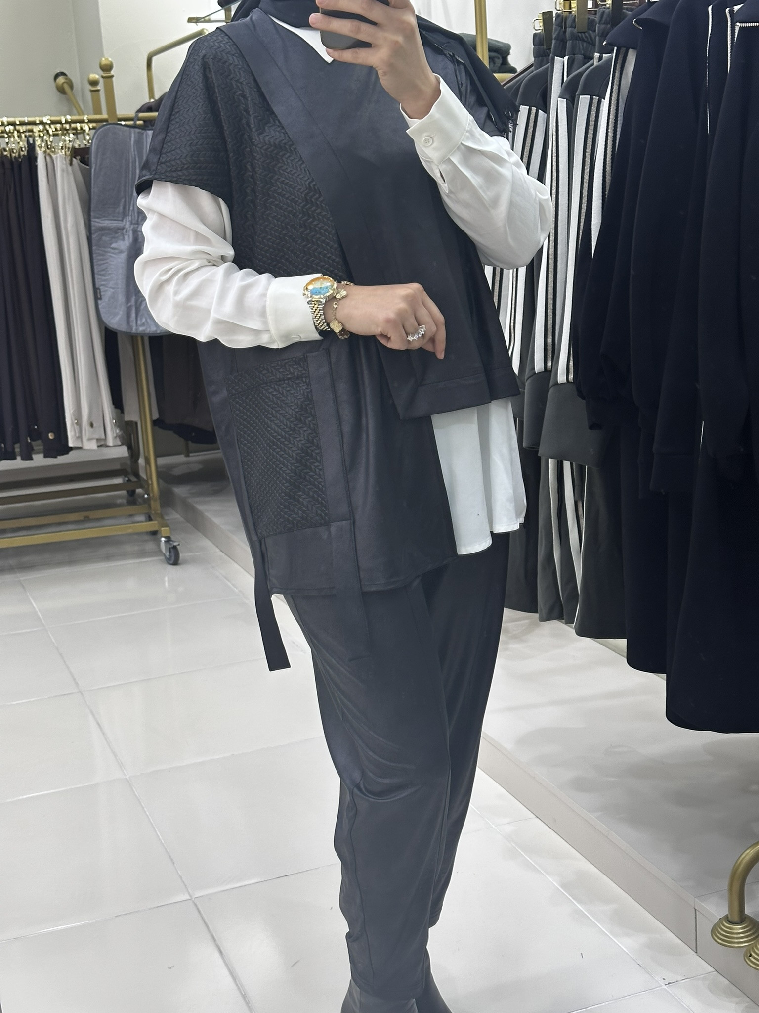 Nurcan Çetin 3lü Pantolonlu Takım