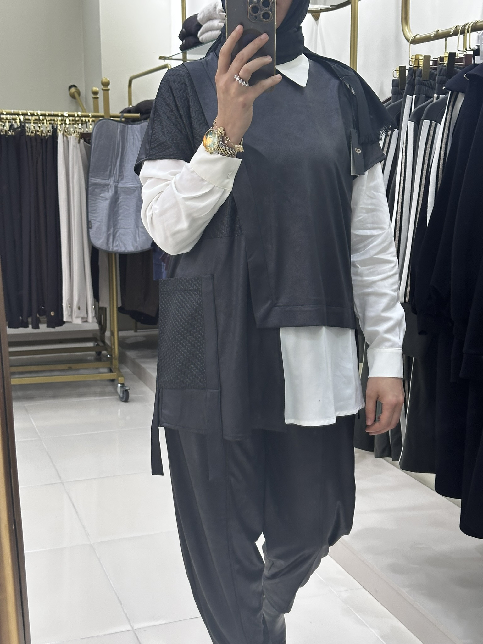 Nurcan Çetin 3lü Pantolonlu Takım