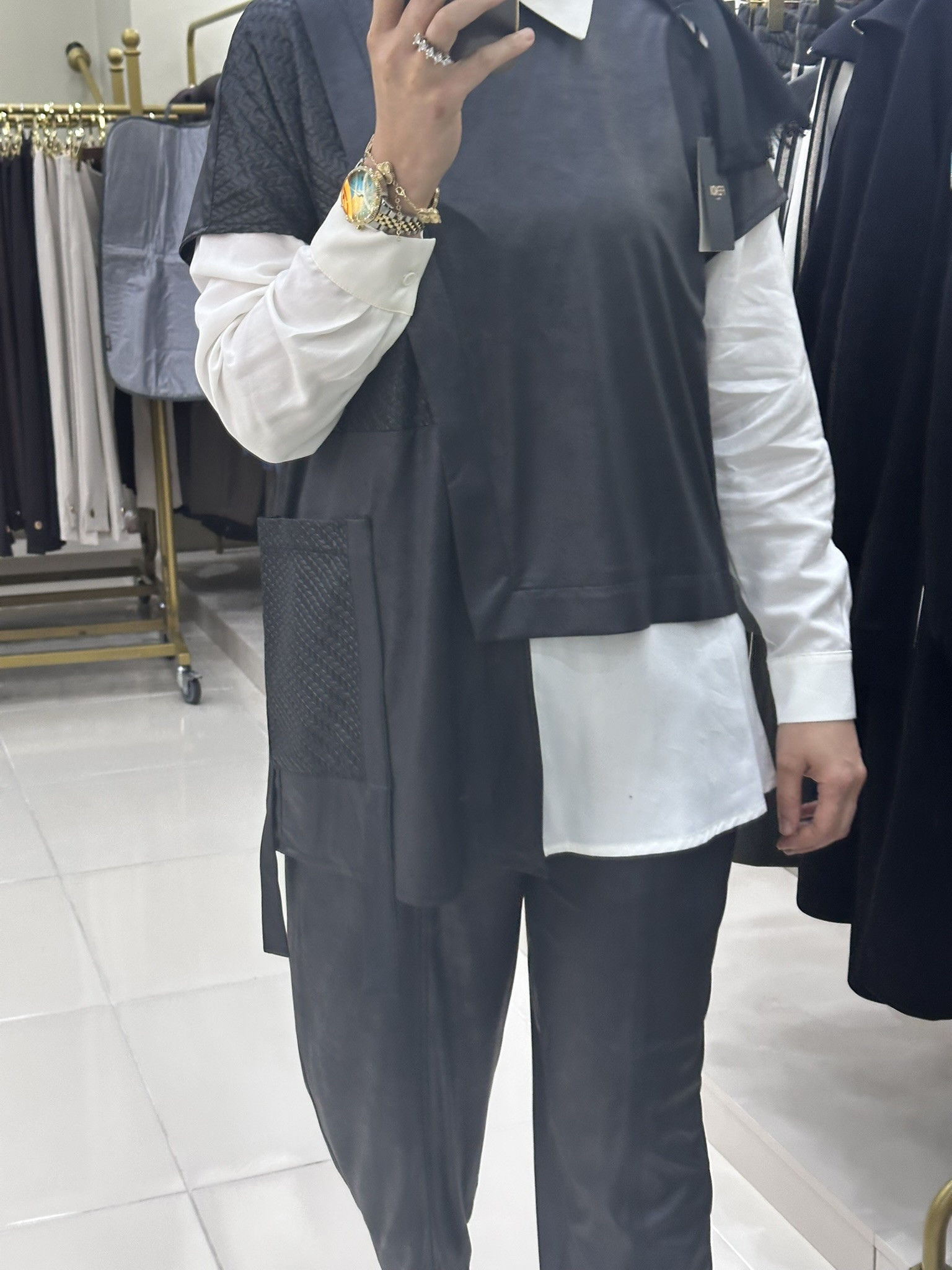 Nurcan Çetin 3lü Pantolonlu Takım