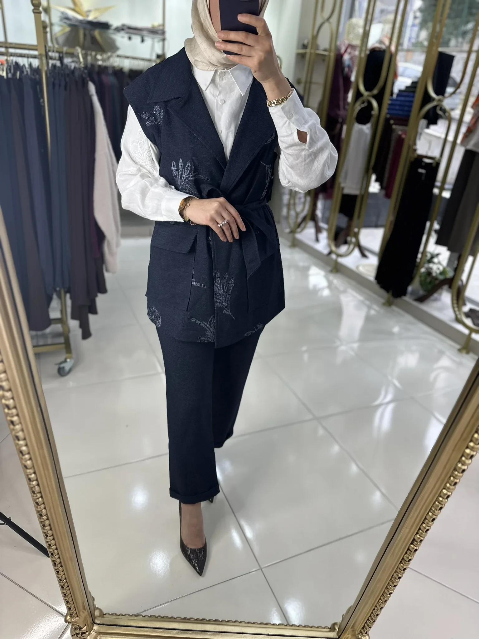 MY312  YELEKLİ TAKIM LACİVERT