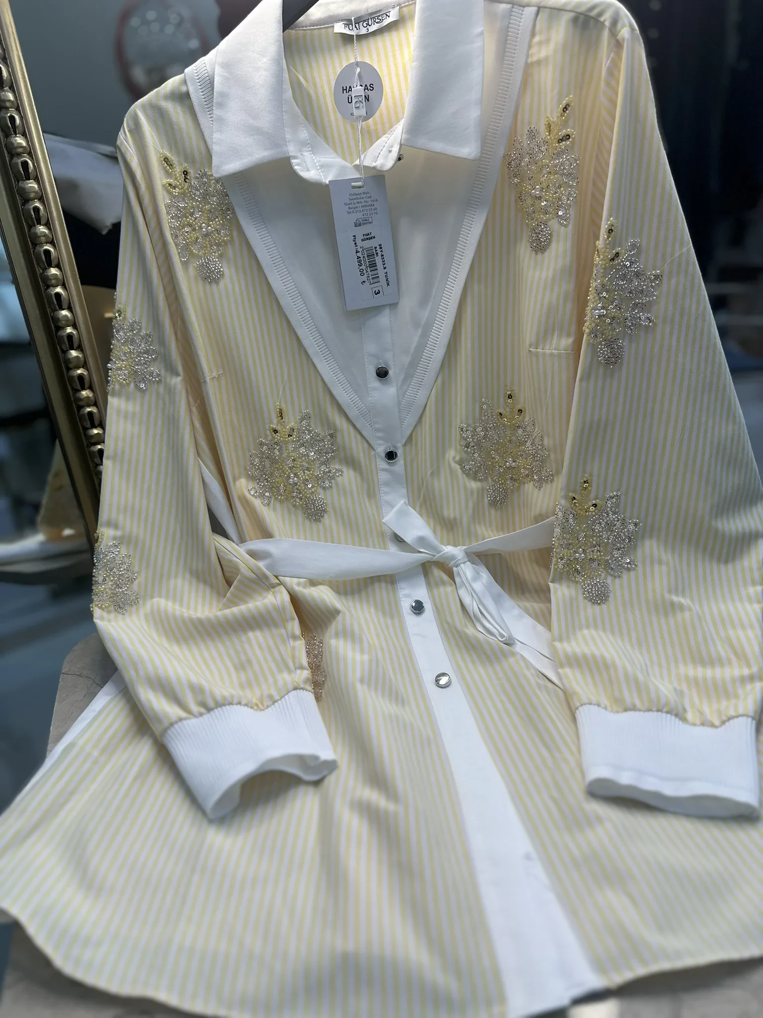 FUAT GÜRŞEN İŞLEMELİ GÖMLEK