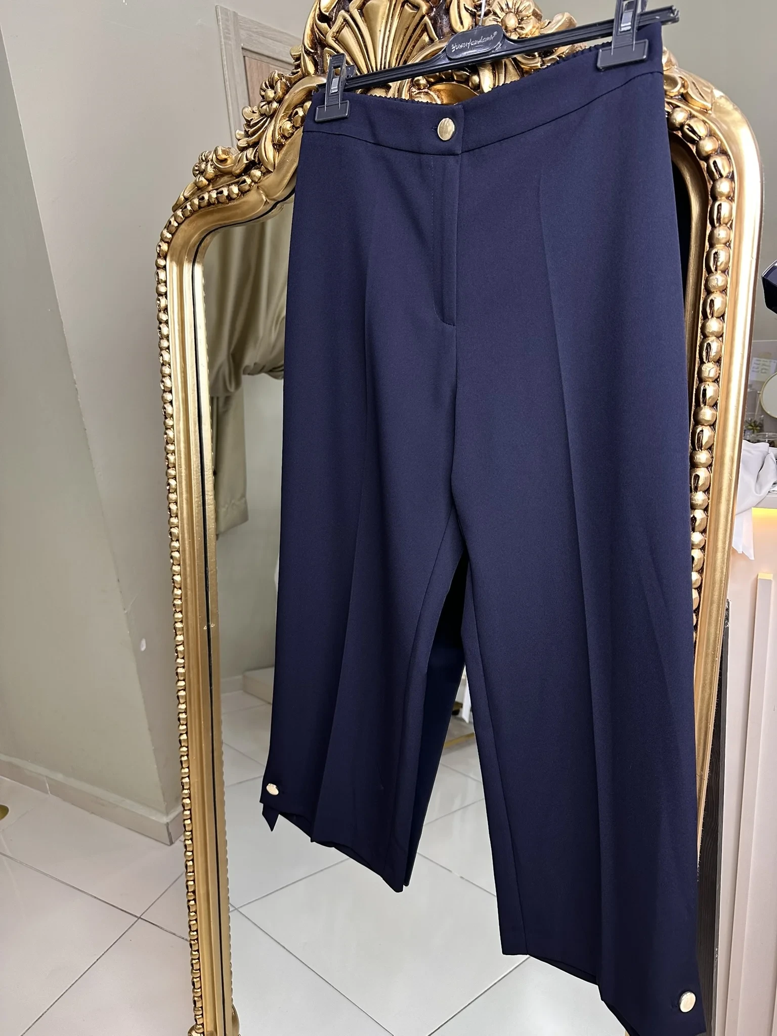 YUSUF ÖZDEMİR 1566 PAÇA BİLEKTE PANTOLON LACİVERT