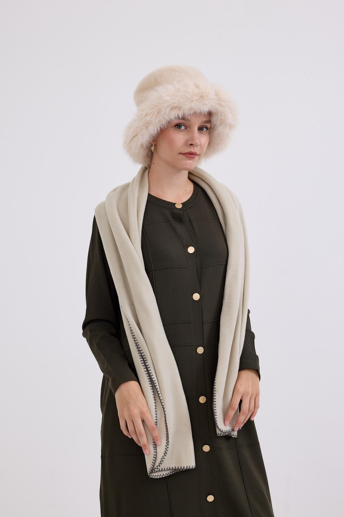 Violet Gold Düğmeli Uzun Triko Hırka