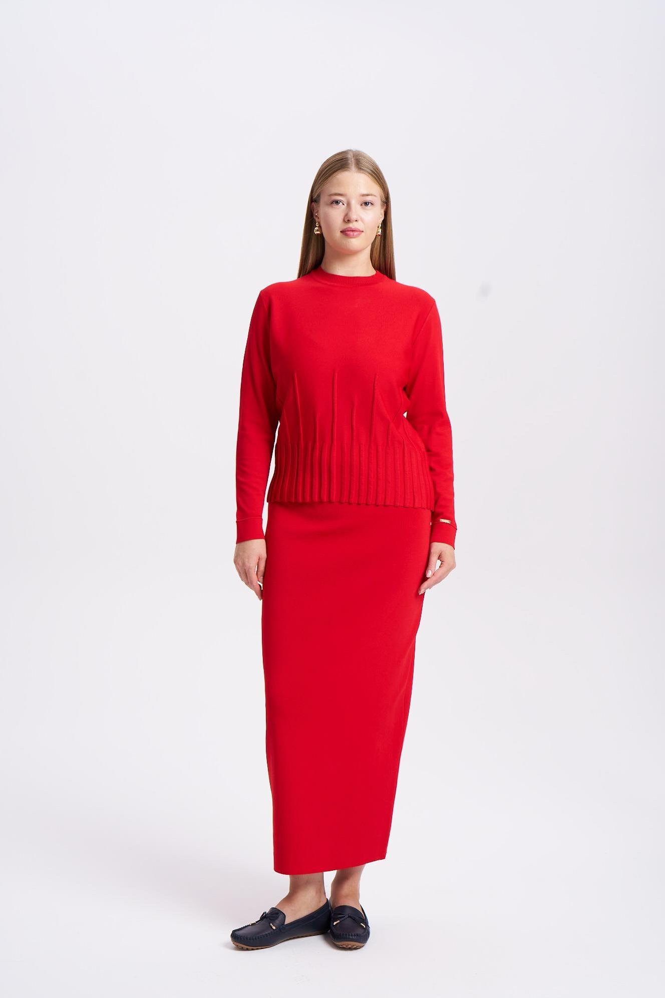 NİLİWİ KISA UZUN BEKLETMELİ BLUZ FARKLI RENK SEÇENEKLERİ