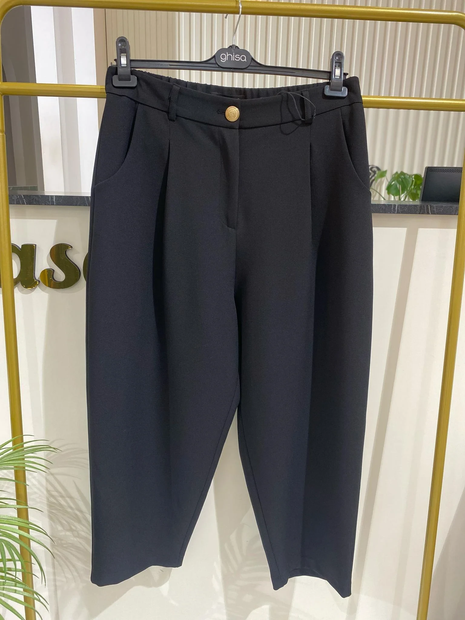 SENTEZ 5567 ROMA ARKASI LASTİKLİ PİLELİ PANTOLON
