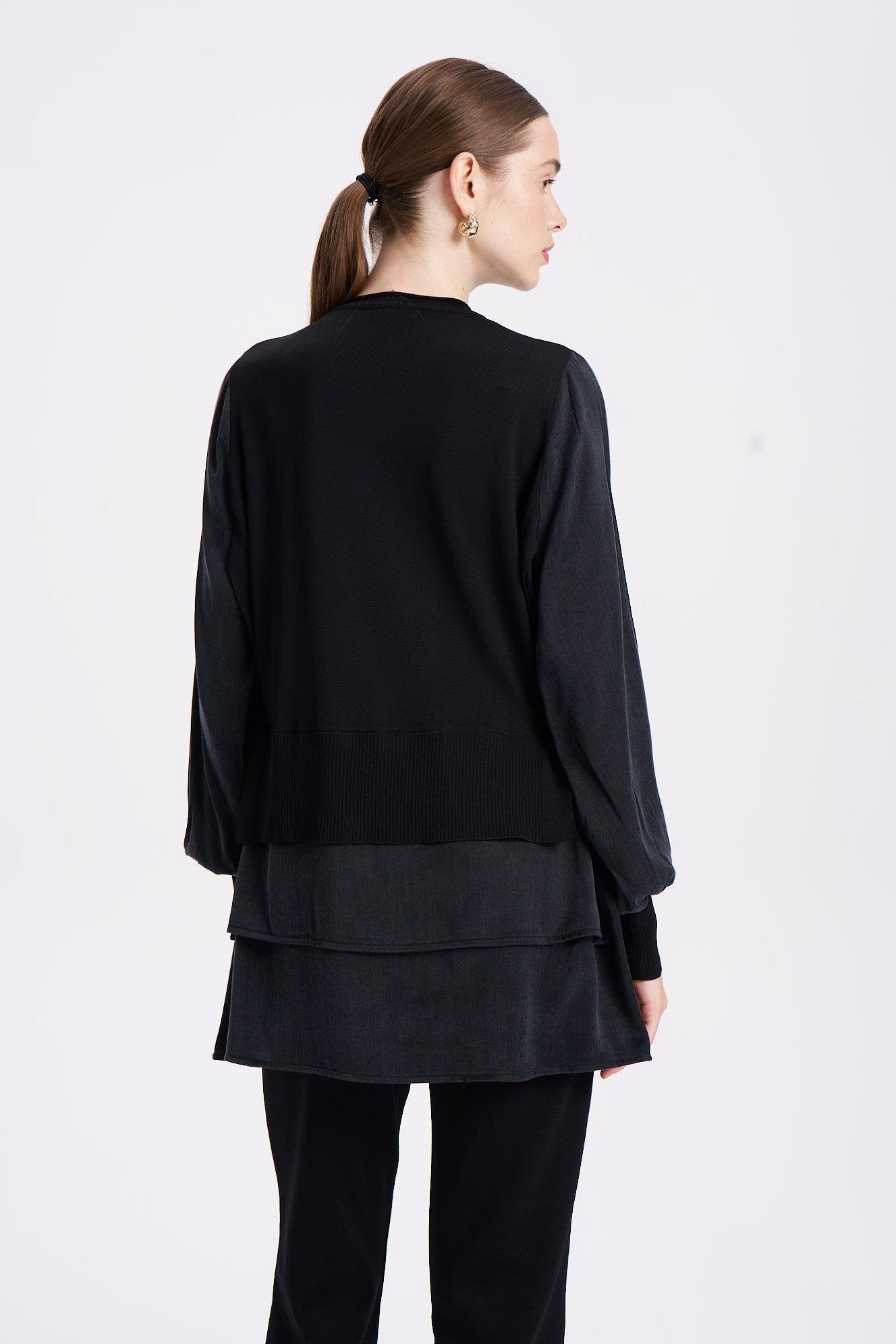 NİLİWİ ETEĞİ ÇİFT KATLI KUPRA TUNİK -FARKLI RENK SEÇENEKLERİ